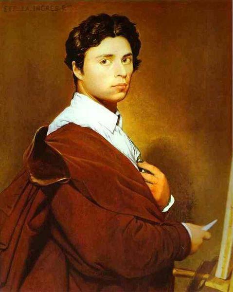Jean Auguste Dominique Ingres Self portrait at age 24 Germany oil painting art